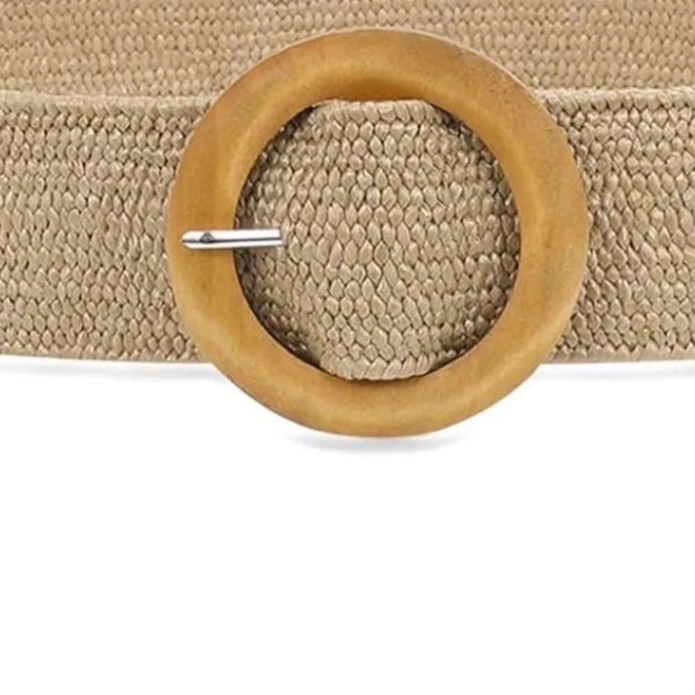 Elastic Woven Belt - Beige